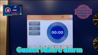 Steam Sterilizer Door Gasket failure alarm [upl. by Nirred]