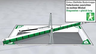 Futterkasten Einbau  Schritt 3 Ausrichten mittig gerade und rechtwinklig Montageschritte [upl. by Tnaryb]