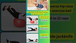 Lower back fatburning exercises for women at home  shorts backfatworkout lowerbackworkout [upl. by Amri]