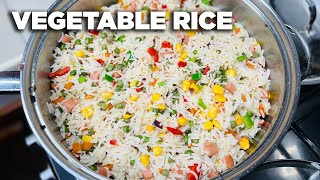 How to make vegetable rice like a pro  The cooking nurse [upl. by Aelsel]