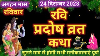 रवि प्रदोष व्रत कथा Ravi Pradosh Vrat Katha  Pradosh Vrat Katha  Ravivar Pradosh [upl. by Eleets]