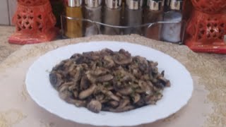 recette de champignons sautésالفطر على طريقتي😋 [upl. by Sidnala]