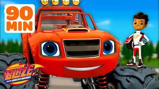 90 MINUTES of Blaze and AJs Interactive Missions 🚗  Blaze and the Monster Machines [upl. by Ithsav]