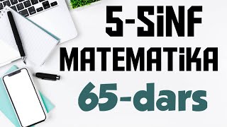 5  Sinf Matematika 65 Dars Onli kasrni onli kasrga bolish [upl. by Clower509]