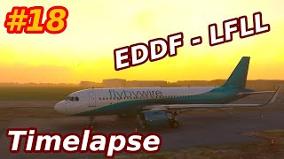 TIMELAPSE  EDDF  LFLL  MicrosoftFlightSimulator 2020 [upl. by Carolann]