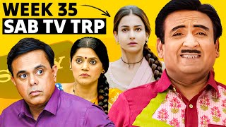 Sab TV Week 35 TRP  Sony Sab Week 35 Main TRP [upl. by Lindsy]