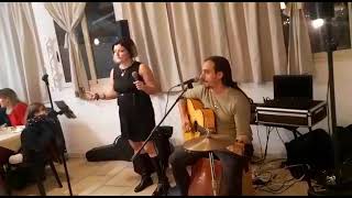 ONE  U2 ACOUSTIC COVER  VOICE  GUITAR amp CAJON  CARMEN SCORRANO amp PAOLO COLAZZO [upl. by Eillom]