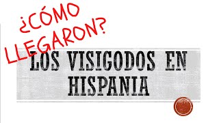 ¿Cómo llegaron los VISIGODOS a HISPANIA En 1 minuto o casi [upl. by Ferri]