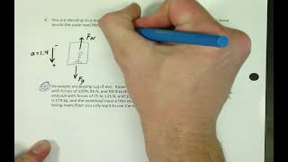 Physics 1  Forces  Practice 3 Force Problem 4 [upl. by Handel]