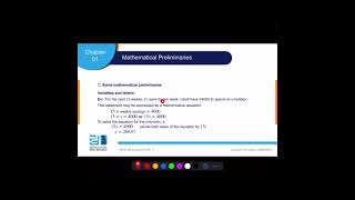 Lecture 1  Mathematical Preliminaries  ESU [upl. by Aiyram]