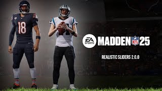 Madden NFL 25 Realistic Sliders 200 [upl. by Kareem569]