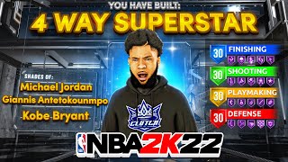 THIS quot4WAY SUPERSTARquot BUILD IS THE BEST BUILD in NBA 2K22 NEW BEST BUILD NBA 2K22 [upl. by Flaherty]