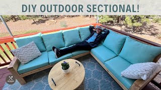 DIY Outdoor Sectional [upl. by Ierbua]