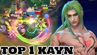 Wild Rift Kayn  Top 1 Kayn Heartsteel Skin Gameplay Rank Master [upl. by Drofub]