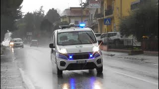 Polizia Locale di San Lorenzo in Campo in Emergenza  Italian Local Police Car in Emergency [upl. by Clarisa]