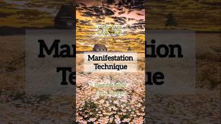 Try 5X55 Manifestation Technique Right Now lawofattraction manifestation affirmations shorts [upl. by Anyg330]