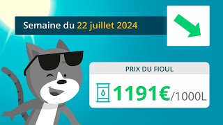 Prix ​​du fioul domestique  semaine du 22 juillet 2024 [upl. by Vania]