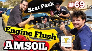 2018 Charger AMSOIL Engine FLUSH Oil Change 69 [upl. by Knowling469]