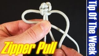 Easy Paracord Zipper Pull  quotTip Of The Weekquot E26 [upl. by Boony]