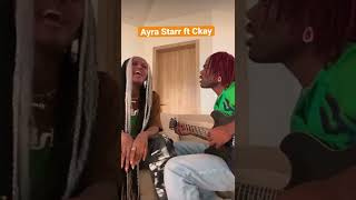 Ayra Starr ft CKay beggie beggie freestyle shorts [upl. by Kessler80]