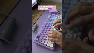 ASMR Leobog Hi75 Leobog Hi75 keyboard Love this sound MagicBear ❤️ purple epomaker switches [upl. by Henryson126]