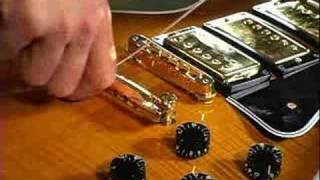 How to String a Guitar Stop Bar Tailpiece [upl. by Melli314]