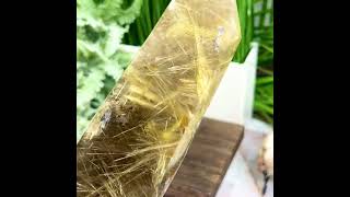 Rutilated Quartz Tower Healing Crystal Generator 850g [upl. by Eocsor]