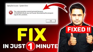 The code execution cannot proceed because VCRUNTIME140dll was not found  fix in just 1 minute 100 [upl. by Kursh]