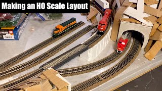 Building a New HO Train Layout Part 2  Model Railroading [upl. by Mond]