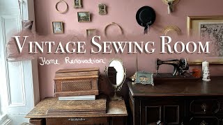 Turning the spare bedroom into a whimsical vintage sewing room [upl. by Mair]