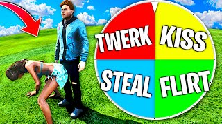 Spin The DARE WHEEL Challenge w GIRLFRIEND GTA 5 RP [upl. by Newfeld]