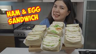 Ham amp Egg Sandwich with Costing Recipe pang Negosyo [upl. by Marilyn18]