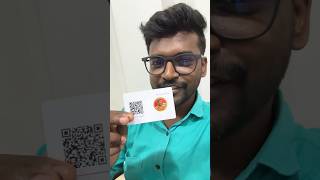 Smart Business Card With NFC Support 🙌 we tap cards shorts candid chandru [upl. by Komara]