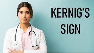 Kernig’s Sign  Meningeal stretch test [upl. by Matthaeus291]