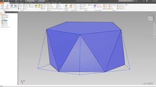 Icosahedron extrusion method  Autodesk Inventor [upl. by Krawczyk]