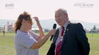 The International Ayr Show  Festival of Flight Interview with Provost Iain Campbell [upl. by Arymat]