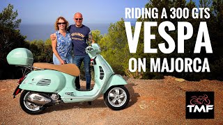 Majorca magic Riding the Iconic Vespa GTS300 through Paradise  MustSee Scooter Review 4K [upl. by Joete]