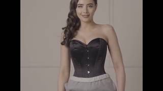 BLACK WAIST TRAINING OVERBUST CORSET [upl. by Griselda]