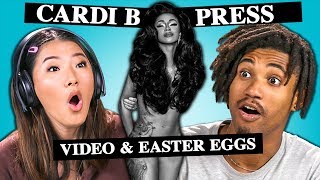 Teens React To Cardi B  Press Music Video amp Easter Eggs [upl. by Huda]