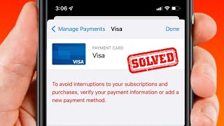 How to Fix To Avoid Interruptions to Your Subscriptions and Purchases  Verify Your Payment  iPhone [upl. by Lepley]