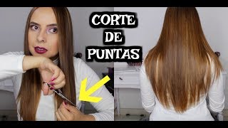 Como cortar las puntas tu misma Karomakeup [upl. by Licht70]