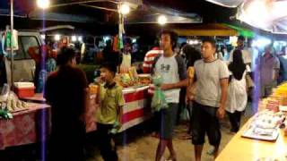 Night Market in Temoyong Village Pantai Cenang [upl. by Namrehs835]