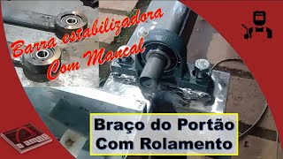 Portão Basculante Kit Corrente Braço do portão com mancal e rolamentos [upl. by Sidoeht216]