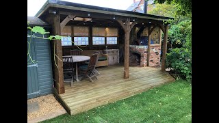 Dunster House Pergola Kit and Pizza Oven Build By Browning Ovens [upl. by Schnapp]