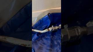 Emergency leak repair on 10mm radiator pipe plumber plumbing [upl. by Ociredef]