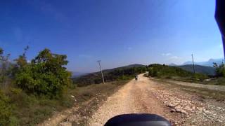 Albania  SH74 Berat to Këlcyrë unpaved road [upl. by Rehtaeh]