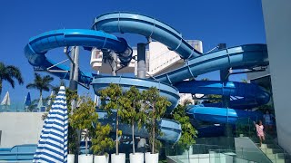 We slide any flume presents 2 amazing flumes at the Puerto Azul hotel on the island of Gran Canaria [upl. by Mongeau]