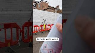 From blank canvas to inspirational mural shorts beforeandafter miral murals muralart artist [upl. by Yeniar]