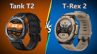 Amazfit TRex 2 vs Kospet Tank T2 Compare  Smart Watch Head To Head Comparison  Review Plaza [upl. by Gord989]