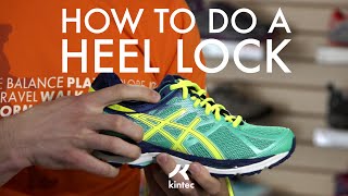 Heel Lock Lacing Technique  Kintec Footwear  Orthotics [upl. by Clemen]